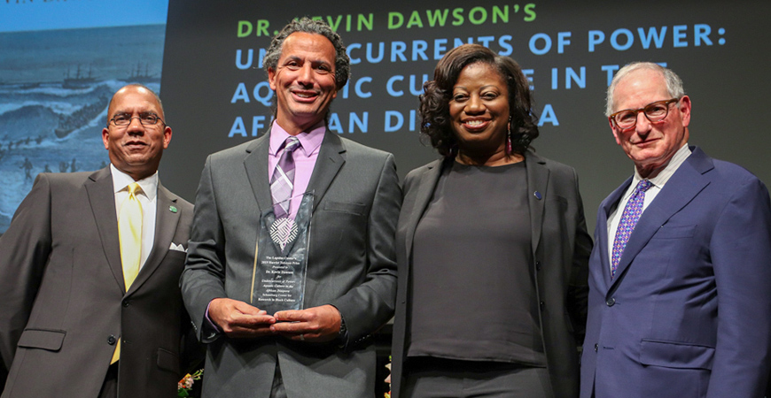 Professor Kevin Dawson receives the Harriet Tubman Prize for his book