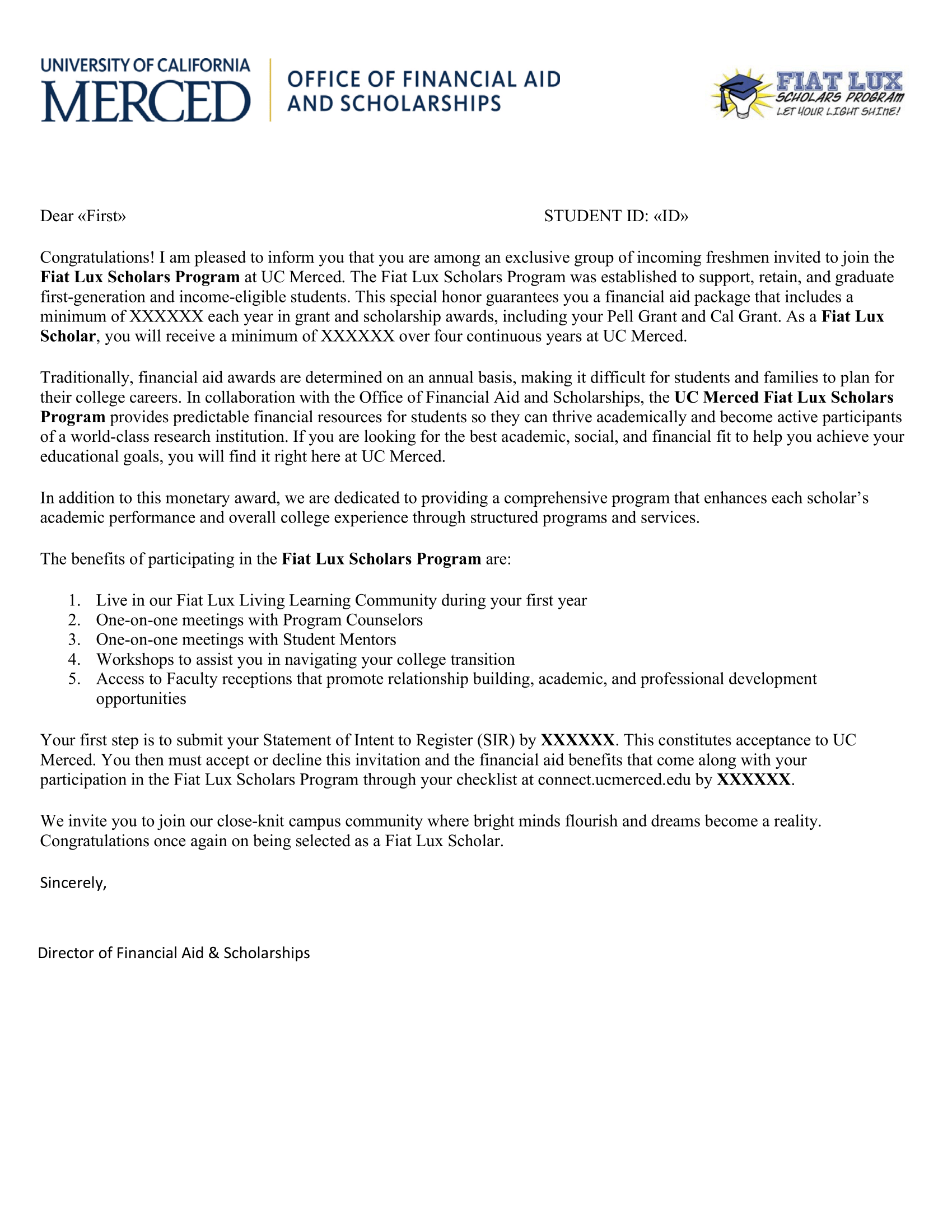 Fiat Lux Offer Letter Page 1