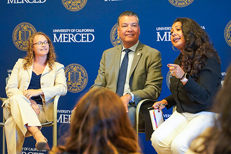 UC Merced Professor Jessica Trounstine and Secretary of State Alex Padilla took part in a